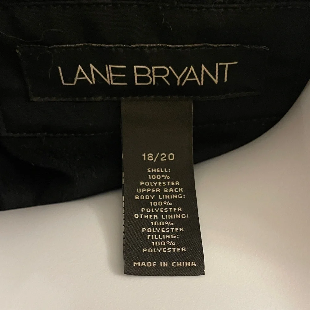 Lane Bryant Black Quilted Utility Jacket 18/20 2X - Picture 5 of 7